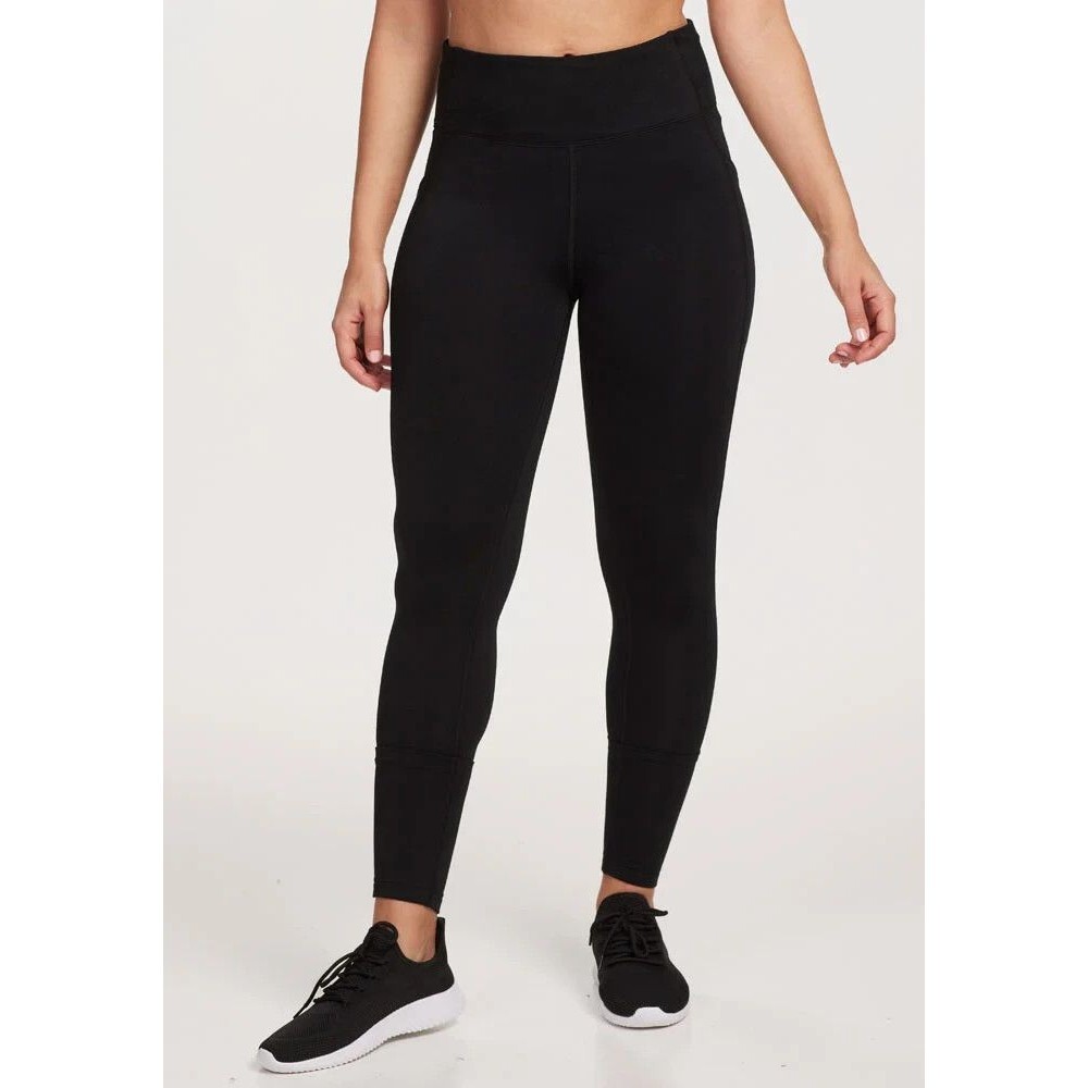 Woolx McKenna Merino Wool Leggings Womens Medium Black Pockets Activewear